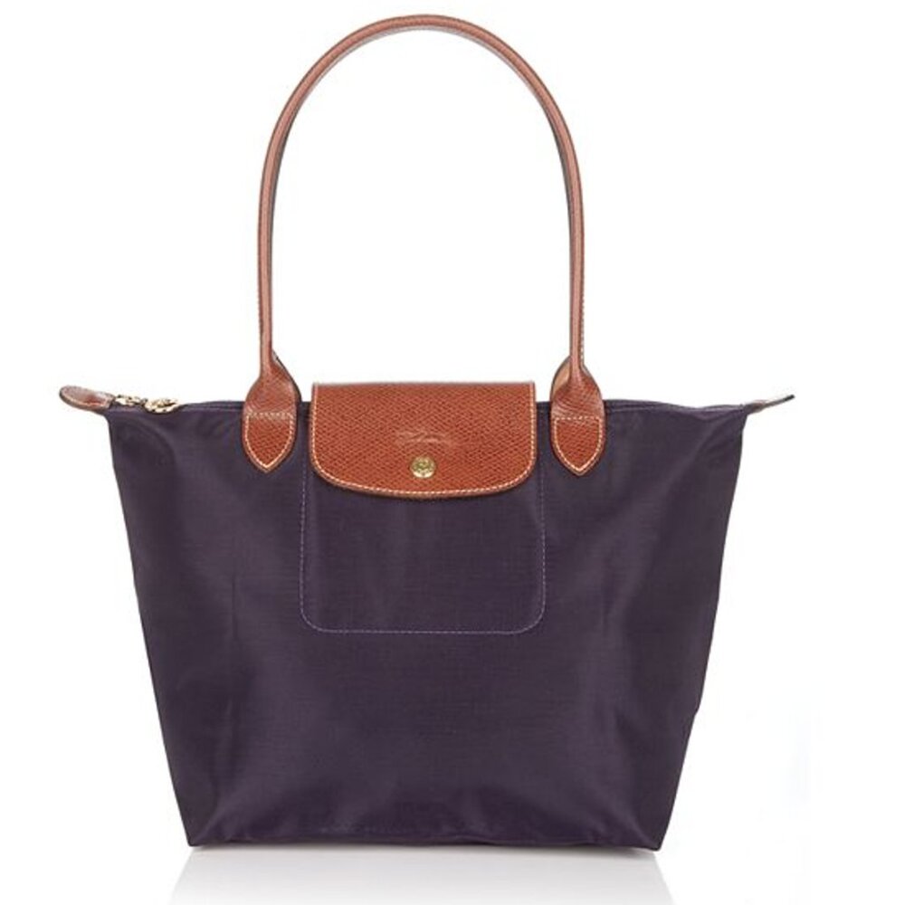 New: Longchamp Le Pliage Medium Shoulder Tote Bag (Bilberry)